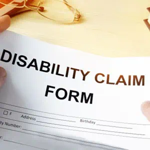 image of Disability claim form